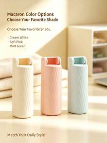 1pc Mini Foldable Lint Remover, 180° Rotating Sticky Roller, With Dust Cover And Replaceable Paper Core, Easy To Tear Off Glue Portable Lint Remover, Suitable For Clothes, Pet Hair, Dust And Fluff Cleaning, Suitable For Home, Travel Office Use - Multi-color - View 3