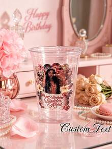 Customizable Portrait Stickers, Personalized Cup Stickers, Personalized Photo Vinyl Decals, Suitable For Birthday Gifts, Gift Box Seals, Party Decorations, Multiple Sizes, Perfect For Couples, Families, Friends Gatherings And Themed Celebrations - Multicolor - View 7