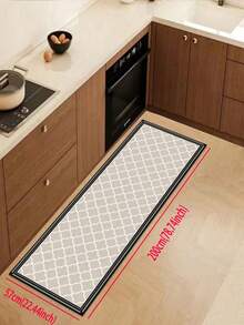 1pc Moroccan Retro Checkered Pattern Kitchen Mat, 3.5 Mm Soft Rubber That Absorbs Water And Is Easy To Clean. Suitable For Corridors, Bathrooms, Living Rooms, Outdoor Door Mats, And Toilets. Useable Throughout The Year And For Various Holidays. - Multicolor - View 17