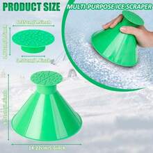 Car Snow Removal Taper And Snow Scraper, Multifunctional Funnel, Winter Windshield Cleaning De-Icing Shovel - A1 - View 4