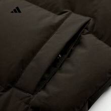 Adidas Long Hooded Down Jacket, Thick Warm Sports Coat, Cold-Proof Outerwear For Men And Women, KC2163 - Brown - View 4