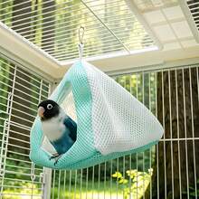 1 Set Parrot Summer Cool Nest Breathable Mesh Fabric + Cooling Mat | Suitable For Cages, Travel Or Outdoor Use | Cute Hanging Bird House, Suitable For Parrots, Lovebirds And Cockatiels - A - View 9