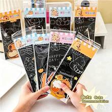 1 Set (4 piezas) Tarjetas de Arte de Raspar de Papel, Formas Troqueladas Surtidas, Juego de Dibujo de Raspar Aleatorio para Alivio del Estrés con Base de Colores Brillantes Ocultos, Regalo de Fiesta, Para el Hogar, Aula & Viajes, Suministros de Papelería de Artesanía Manual - Conjuntos - Ver 2
