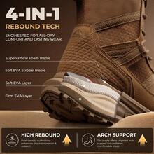Men Military & Tactical Boots - Camel - View 7