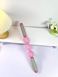 3-Ball Spiky Massage Roller Stick, Deep Tissue Trigger Point Muscle Massager, Portable Yoga Fitness Massage Tool - Multicolor - View 9