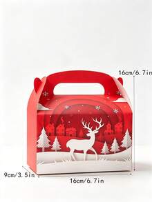 12pcs/Pack Party Gift Favor Boxes, Candy & Cookie Boxes, Christmas Paper Boxes, Christmas Party Decoration Boxes - View 10