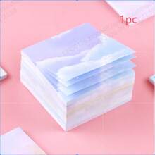 1 Set 50 Sheets/3 Sets 150 Sheets Creative Colorful Starry Sky Sticky Notes, Convenient To Use, High Quality And Affordable, Vibrant Colors, Suitable For Home, Office And Notebooks - one-size - View 10