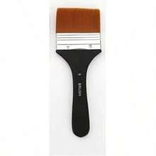 Wide Flat Paint Brush, Art Brush/Soft Painting Brush, Wide Plastic Handle Acrylic Oil Painting, Divided Craft Brush, Nylon Bristle Artist Brush, Shed-Resistant, Plastic Handle Wall Furniture DIY Flat Head Brush, Professional Painting Tool, Tool, Gift, Mural, Painting, Paint Brushes, Acrylic Paint Brushes, Acrylic Brush - Multicolor - View 15