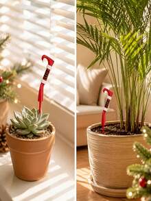 2pcs Christmas Elf Legs Planter Decoration, Potted Plant Decor, Create Holiday Atmosphere, Beautify Garden Landscape, Suitable For Yard, Balcony, Outdoor Garden, 3D Craft Design, Creative Gift For Plant Lovers - Multiple Styles - View 5