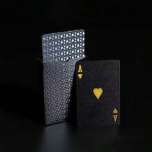1pc Plastic Foil Playing Cards, Thickened, Waterproof, Anti-Folding, Wear-Resistant, Anti-Fading, Matte Finish, Entertainment Card Game - Multicolor - View 5