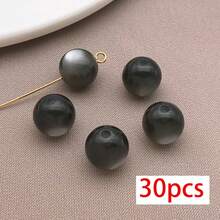 30pcs Resin 10mm Assorted Colors Cat Eye Stone Spacer Beads Round Polished Cat's Eye Loose Beads For DIY Bracelets Necklaces Beading Jewelry Making - Multicolor - View 20