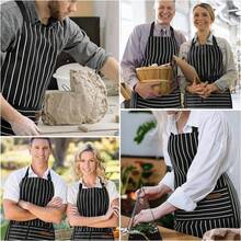 1 Pack Adjustable Bib Apron With 2 Pockets, Chef Cooking Kitchen Restaurant Apron, Unisex - Multicolor - View 7