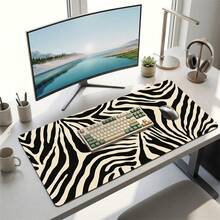 Large Black & Yellow Textured Mouse Pad, Gaming Office Home Art Design Style, Gift For Friends & Family, Rubber Base, PC Laptop Back To School Desktop Accessory, Office Supplies, Mouse Pad Set, Computer Keyboard Pad, Study Mat - Black and Yellow - View 10