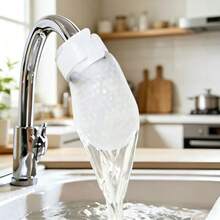 4 Sets (20pcs Filter Cotton + 4pcs Straps) Individually Packaged Faucet Filter Cotton, Tap Water & Spring Water Rust & Impurity Filter, Universal Filter Cotton - Multicolor - View 2