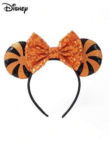 Hasbro 1pc Halloween Party Pumpkin Bow Decor Headband, Halloween Candy Element Lollipop Style Hairband Headband Accessory, Holiday Party Gift - Multicolor - View 8