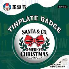 2026-1PC-Christmas Button Badge Collection, Santa Snowman Reindeer Christmas Tree Round Pins, Festive Holiday Backpack Jacket Hat Decoration, Xmas Party Accessory, Stocking Stuffer, Christmas Gift, Birthday Gift, New Year Gift - Multicolor - View 14