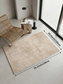 1pc Dark Ink Print Living Room Rug, Suitable For Kitchen, Dining Room, Bedroom, Room Holiday Decor, Indoor/Outdoor, Office, Lobby, Non-Slip Doormat, Bathroom Rug, Hallway, Study Gaming Area Rug - Mocha Brown - View 18