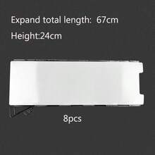1 Set 8pcs/9pcs/10pcs/12pcs Outdoor Camping Portable Aluminum Alloy Windshield For Gas Stove, Foldable With Pins - Silver - View 13