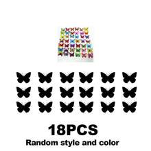 2Pcs/6Pcs/9Pcs/18pcs Random Style & Color 3D Double Layer Glowing Butterfly LED Lights With Adhesive Backing, Wall Decor, Home Decor, Holiday Decor, Family Decoration - Multicolor - View 9