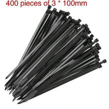 Cable Ties, 400pcs Black Multi-Purpose Self-Locking Nylon Cable Management Ties, Plastic Wire Ties, Suitable For Home, Office, Garden, Workshop, Father's Day Gift - Multicolor - View 12