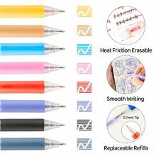 12 buah Pulpen Gel yang Dapat Dihapus, Cocok untuk Menggambar Tangan, Membuat Sketsa, Seni Garis, Menggambar Kreatif, Alat Tulis Siswa, Dapat Digunakan untuk Mencatat, Memberi Nilai Buku Teks, Membuat Jurnal, dan Penggunaan Kantor, Kembali ke Sekolah - Beraneka warna - View 3