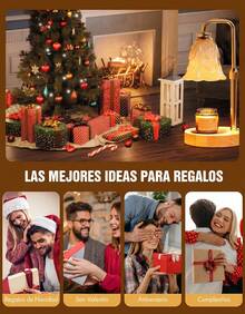Calentadores de velas aromáticas con altura ajustable, diseño vintage, en una elegante caja de regalo, un regalo detallista para mujeres en cumpleaños, bodas o inauguraciones de casa. - 1PC - Ver 9
