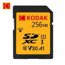 Kodak 256GB SD Card For HD SLR DV Camera Memory Card 128GB SDXC 64GB SDHC 32GB Class10 U3 V30 A1 SD Flash Card 100MB/S High Speed - View 12