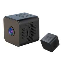 1 buah Kamera WiFi Mini 1080P HD Kamera Keamanan Rumah, Penglihatan Malam Inframerah Sudut Lebar 150°, Peringatan Deteksi Gerakan, Tampilan Jarak Jauh Melalui Aplikasi Ponsel, Dilengkapi Kartu SD 32GB untuk Perekaman Berulang Kamera Pengawasan untuk Dalam Ruangan, Kantor, dan Monitor Hewan Peliharaan, Baterai 450mAh - Hitam - View 14