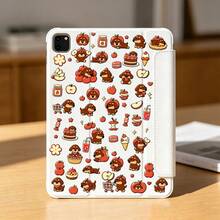 1pc Apple Puppy Sticker Decor For Phone Case, Refrigerator, Planner, Diary, Scrapbook, Planner, Luggage, Window, Guitar, Helmet, Skateboard, Laptop - Multicolor - View 5