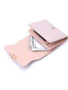 2026 Short Wallet New Niche Design Student Korean Style Fresh Card Holder Folding Coin Purse Women Mini - Mauve Purple - View 6