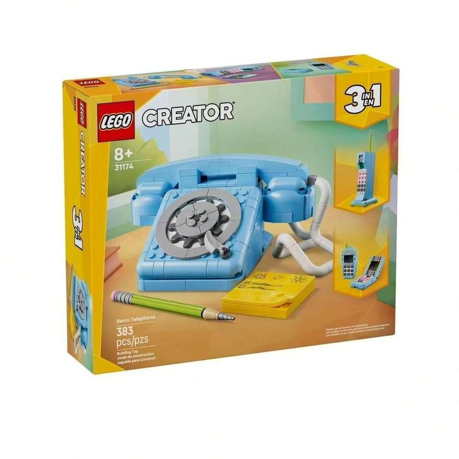 LEGO Creative Versatile Series 31174 Telepon Retro Mainan Balok Bangunan untuk Anak Laki-laki dan Perempuan - Telepon Retro 31174 - View 1