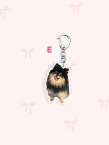 1pc/7pcs Yeontan Acrylic Keychain,Cute Pomeranian Dog Photo Bag Pendant,-V Pet Dog Charm,Backpack Key Holder,Collectible Gift For K-Pop Fans,Christmas Gift - Multicolor - View 14