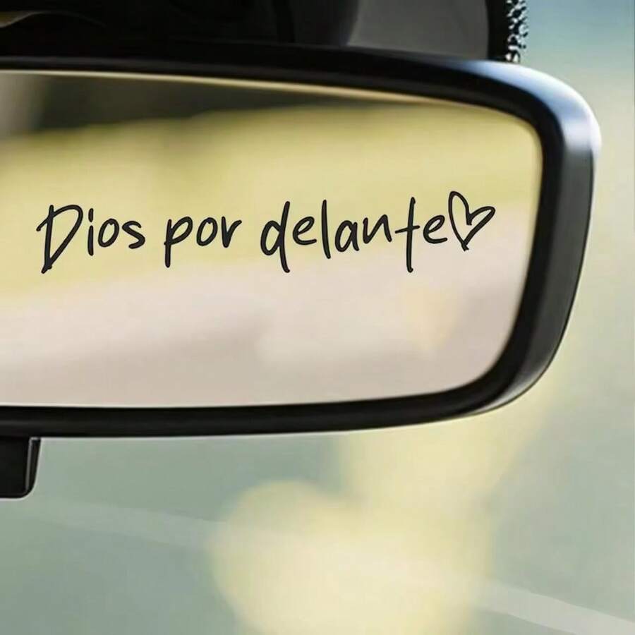 God On Rearview Mirror, Decorative Makeup Mirror Sticker, Inspirational ...