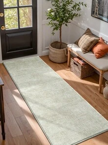 DAJIANG 1pc Minimalist Cream Geometric Line Long Kitchen Runner Rug, Suitable For Bathroom, Kitchen, Bedroom, Living Room, Bedside, Machine Washable Easy To Clean, Pet-Friendly Decorative Entryway Mat - Multi-color - View 5