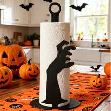 Halloween Paper Towel Holder, Home Kitchen Desktop Roll Storage Rack, Holiday Decorative Ornament - C - View 6