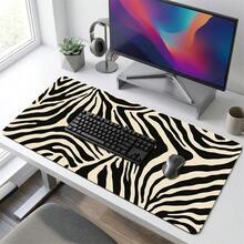 Large Black & Yellow Textured Mouse Pad, Gaming Office Home Art Design Style, Gift For Friends & Family, Rubber Base, PC Laptop Back To School Desktop Accessory, Office Supplies, Mouse Pad Set, Computer Keyboard Pad, Study Mat - Black and Yellow - View 5
