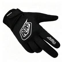 ROXF A Pair Of Full-Finger Touchscreen Mountain Bike And Motorcycle Riding Gloves; Men's Outdoor Mountain Bike Racing Gloves; Unisex - Black - View 10