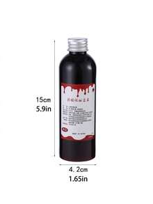 Realistic Fake Blood Plasma For Halloween Haunted House, Escape Room, Mystery Game, Cosplay, Film & TV Zombie Makeup, Bottled Fake Blood, Multi-Size Set For Pranks And Gags - Multicolor - View 14