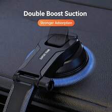 Car Waterfall-Style Phone Holder, Strong Suction Cup Stable And Non-Detachable, Adjustable Angle, Flexible Viewing, Smooth Operation On Rough Roads, Essential Stability - General - View 6