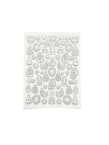 1pc Autumn/Winter Christmas New White Christmas Element Face Sticker, White Bow, Christmas Tree, Ice Crystal Snowflake, Mistletoe, Etc., Creating Rich Christmas Atmosphere, Y2K Christmas Gothic Style - White - View 8