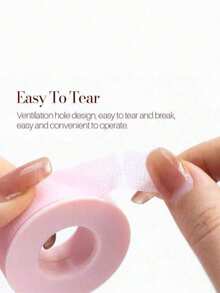 1pc Wholesale Non-Woven Silicone Eyelash Tape, Breathable & Hypoallergenic, Purple Base, Suitable For Eyelash Extensions - Purple - View 4