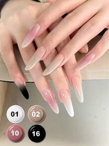 LIMEGIRL 16 Colors 5g UV/LED Gradient Painting Gel, Removable, High Color Saturation, Suitable For Beginners, Can Create Gradient Blending, Halo, French Manicure, Suitable For Home DIY And Nail Salon - Multicolor - View 23