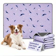 1pc/2pcs New Style Reusable Pet Pee Pad, Washable Dog Training Mat, Pet Floor Protection Mat For Dogs & Cats, Crate Playpen Home Travel Use, 3 Sizes - one-size - View 7