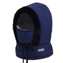 1PC Solid Color Waterproof Casual Fleece Warm Winter Hat, Unisex Multi-Functional Hat Scarf Mask 3-In-1, Suitable For Daily Outings, Skiing, Cycling, Perfect Christmas Gift For Boyfriend/Girlfriend, Essential Winter Clothing Accessory - Multicolor - View 10
