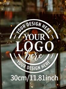 Custom Transparent Wall Decor Transfer Stickers, Multiple Sizes Available, Personalized Logo Or Large Size Decorative Crystal Stickers, Suitable For Shop, Restaurant, Cafe, Car Window Decoration Transfer Stickers - Multicolor - View 8