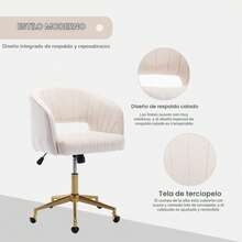 Home Office Chairs - Beige - View 3