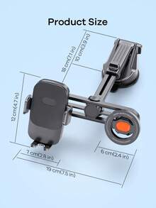 REMAX Dual Phone Car Mount, MagSafe Compatible With Magnetic And Clamp-Style Fixation, Upgraded Powerful Suction Cup Base, Extendable Arm, 270° Rotation, 360° Ball Joint, Suitable For 4.0–7.2 Inch Phones, Car Accessories, Car Essentials, Automotive Supplies - -sT40 - View 11