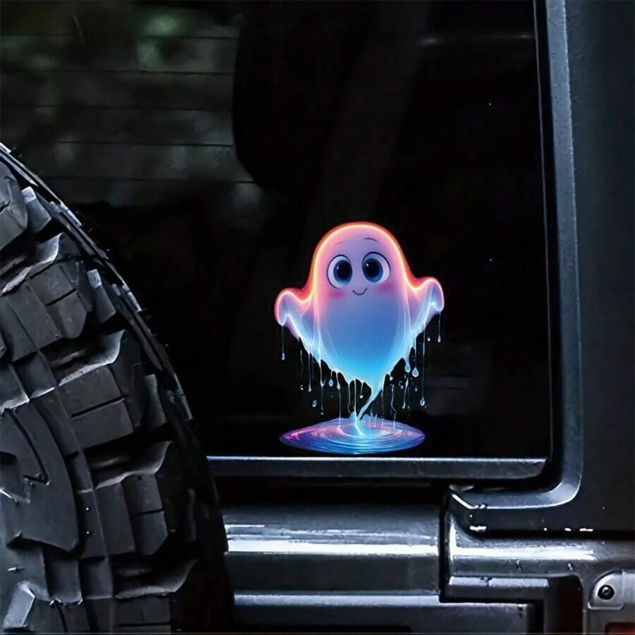Cute Ghost Halloween Car Stickers, Waterproof PVC Vehicle Decals ...