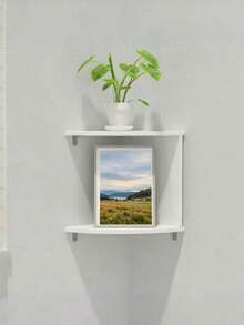 1pc Multi-Layer Minimalist Wall-Mounted Storage Shelf, Modern Living Room Bedroom Wall Decor Rack, Suitable For Books, Dolls, Toys, Clothing, Etc., Applicable For Home, Shop And Product Display - Multicolor - View 13