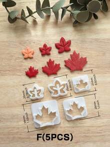 Autumn Themed Polymer Clay Cutters, 18Pcs Fall Shape Mold, Pumpkin Maple Leaf Fox Acorn Cup Cutter For Handmade Earring Jewelry DIY Craft - White - View 10